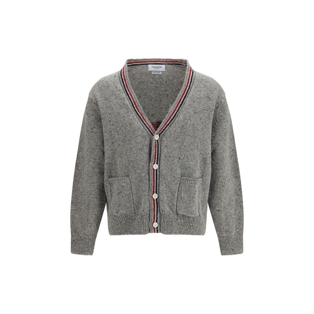 Thom Browne Gray Wool Oves Aries Cardigan